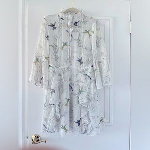 Brand New Printed Flowy Ted Baker Dress 🤍 NWT